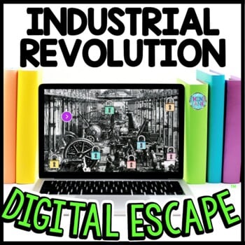 Industrial Revolution Interactive DIGITAL Escape Room Reading and Puzzles