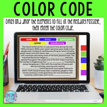 Industrial Revolution Interactive DIGITAL Escape Room Reading and Puzzles - Image 2