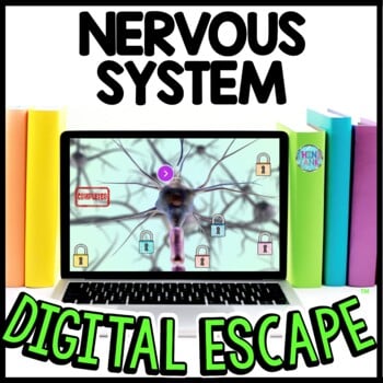 Nervous System Interactive DIGITAL Escape Room Reading and Puzzles