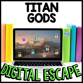 Titan Gods Interactive DIGITAL Escape Room Reading and Puzzles - Greek Mythology