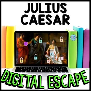 Julius Caesar Interactive DIGITAL Escape Room Reading and Puzzles - Ancient Rome