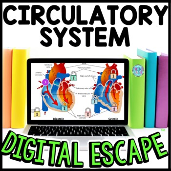 Circulatory System Interactive DIGITAL Escape Room Reading and Puzzles