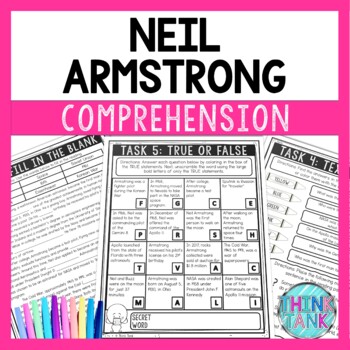 Neil Armstrong Comprehension Challenge - Close Reading - Moon