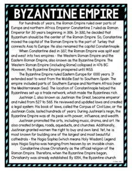 Byzantine Empire DIGITAL Reading Passage & Questions Self Grading - Image 2