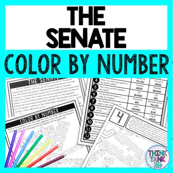 Senate Color by Number - Close Reading & Text Marking