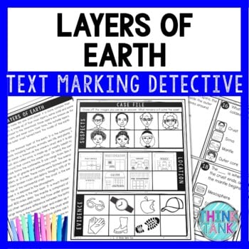 Layers of Earth Text Marking Detective Mystery - Reading Passage