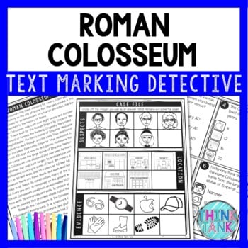 Colosseum of Ancient Rome Text Marking Detective Mystery - Reading Passages