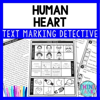 Human Heart Text Marking Detective Mystery - Reading Passage