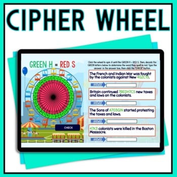 Revolutionary War Causes Interactive Digital Trivia Escape Room - Image 2