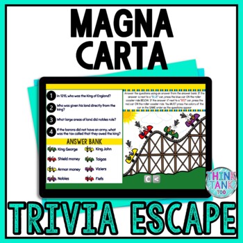 Magna Carta Interactive Digital Trivia Escape Room
