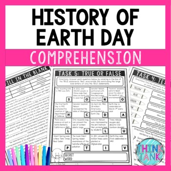 Earth Day Comprehension Challenge - Close Reading