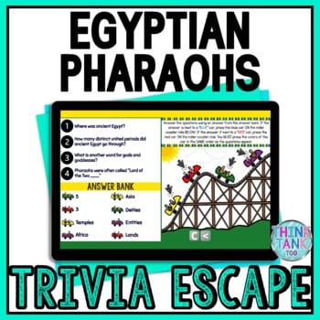 Egyptian Pharaohs - Ancient Egypt Interactive Digital Trivia Escape Room