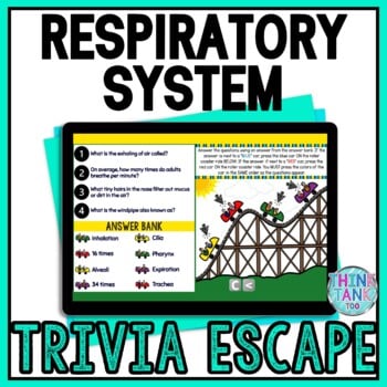 Respiratory System Interactive Digital Trivia Escape Room
