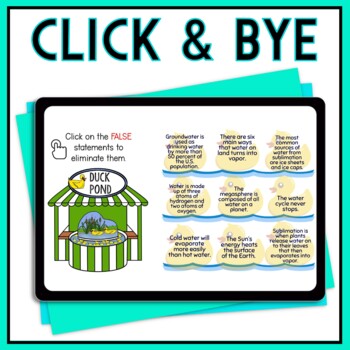 Water Cycle Interactive Digital Trivia Escape Room - Image 4