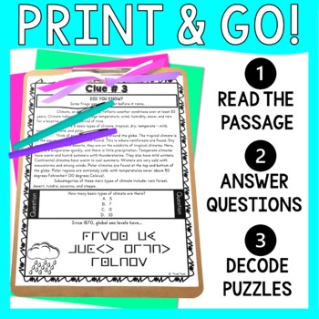 Earth Science BUNDLE - Reading Passages, Escape Rooms, Color by Number - Image 4