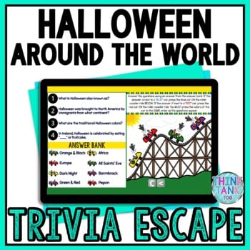Halloween Interactive Digital Trivia Escape Room - Around the World