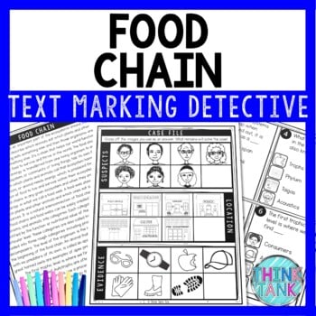 Food Chain Text Marking Detective Mystery - Reading Passage