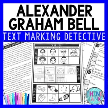 Alexander Graham Bell Text Marking Detective Mystery - Reading Passage