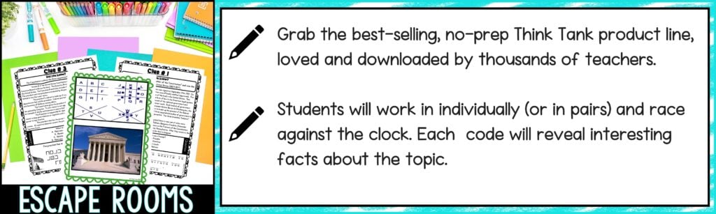 Think Tank Teacher Escape Rooms