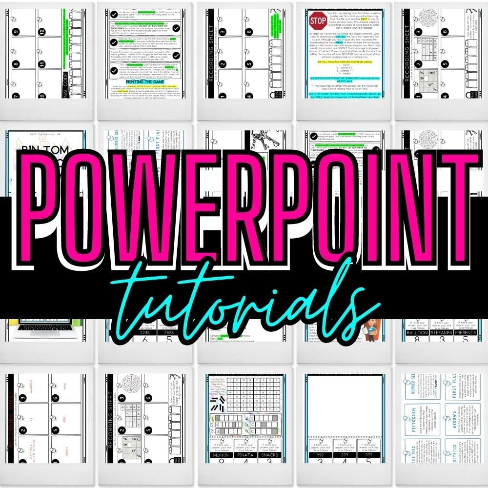 Learn to create printable escape rooms to sell online and earn passive income with done for you puzzle templates.