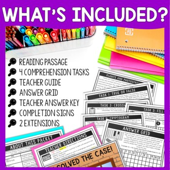 Plants and Photosynthesis Comprehension Code Escape Room - Close Reading - Image 2