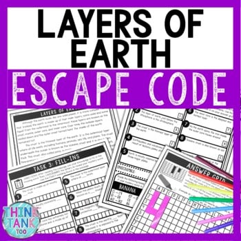 Layers of Earth Comprehension Code Escape Room - Close Reading