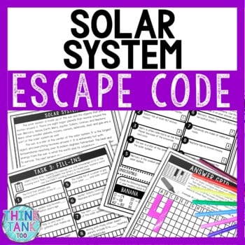 Solar System Comprehension Code Escape Room - Close Reading