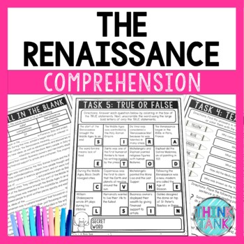 Renaissance Comprehension Challenge - Close Reading