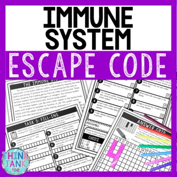 Immune System Comprehension Code Escape Room - Close Reading