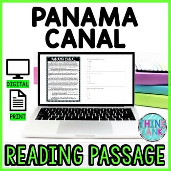 Panama Canal DIGITAL Reading Passage & Questions Self Grading