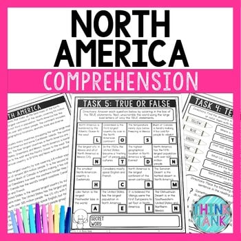 North America Comprehension Challenge - Close Reading - World Geography
