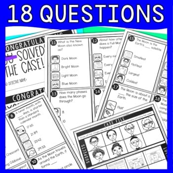 Phases of the Moon Text Marking Detective Mystery - Reading Passage - Image 4