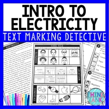 Electricity Text Marking Detective Mystery - Reading Passage