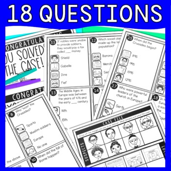 Middle Ages Text Marking Detective Mystery - Reading Passage - Medieval Period - Image 4