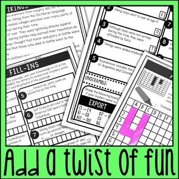 Middle Ages Medieval Period BUNDLE - Escape Room - Reading Comprehension - Image 3