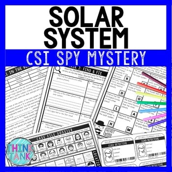 Solar System Reading Comprehension CSI Spy Mystery - Close Reading