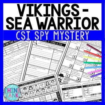 Vikings Reading Comprehension CSI Spy Mystery - Close Reading - Middle Ages
