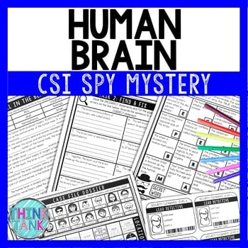 Human Brain Reading Comprehension CSI Spy Mystery - Close Reading