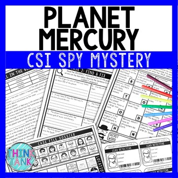 Mercury Reading Comprehension CSI Spy Mystery - Close Reading - Solar System