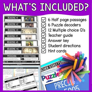 Renaissance Reading Comprehension and Puzzle Escape Room - Image 2