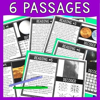 Planet Venus Reading Comprehension and Puzzle Escape Room - Solar System - Image 3