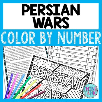Persian Wars Color by Number, Reading Passage and Text Marking
