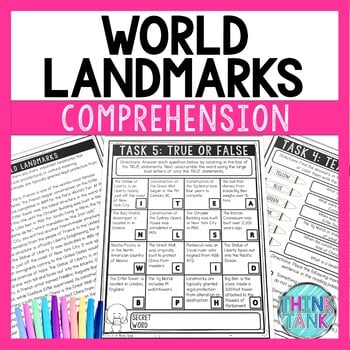World Landmarks Comprehension Challenge - Close Reading - World Geography