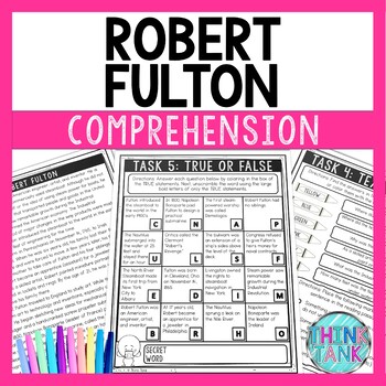 Robert Fulton Comprehension Challenge - Close Reading - Industrial Revolution