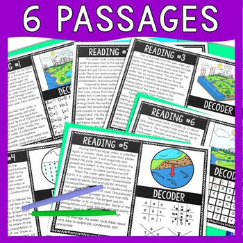 Water Cycle Reading Comprehension and Puzzle Escape Room - Earth Science - Image 3