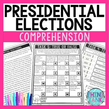 Presidential Elections Comprehension Challenge - Close Reading - Election Day