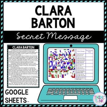 Clara Barton Secret Message Activity for Google Sheets™