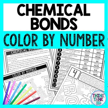 Chemical Bonds Color by Number - Close Reading & Text Marking