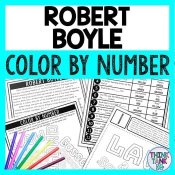 Robert Boyle Color by Number - Close Reading & Text Marking - Chemistry