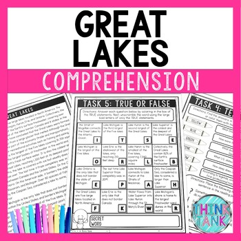 Great Lakes Comprehension Challenge - Close Reading - Geography